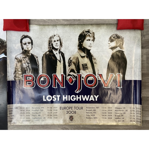Two promotional concert posters for Bon Jovi's The Lost Highway