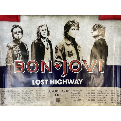 Two promotional concert posters for Bon Jovi's The Lost Highway