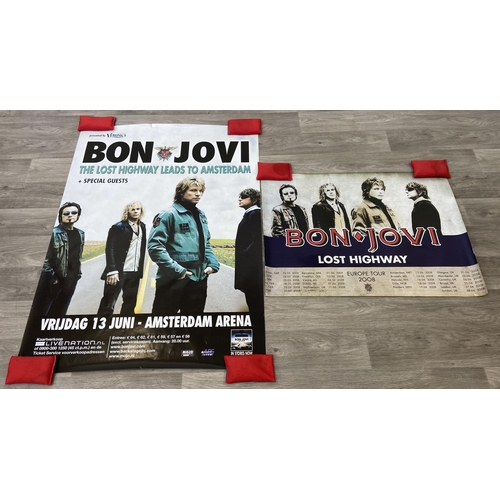 Two promotional concert posters for Bon Jovi's The Lost Highway