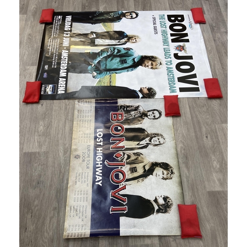 Two promotional concert posters for Bon Jovi's The Lost Highway