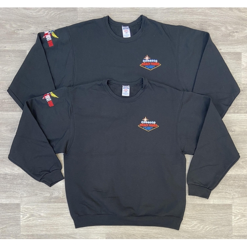 29 - Four Items: Two crew neck sweatshirts made for the tour staff on Bon Jovi's Because We Can Tour in 2... 