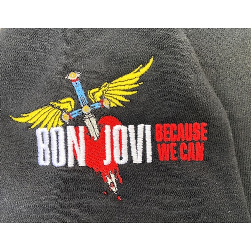 29 - Four Items: Two crew neck sweatshirts made for the tour staff on Bon Jovi's Because We Can Tour in 2... 