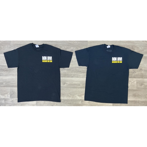 29 - Four Items: Two crew neck sweatshirts made for the tour staff on Bon Jovi's Because We Can Tour in 2... 
