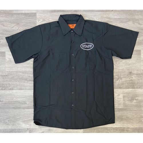 30 - Two items of staff workwear from Bon Jovi's Because We Can Tour in 2013: One navy blue jacket made b... 