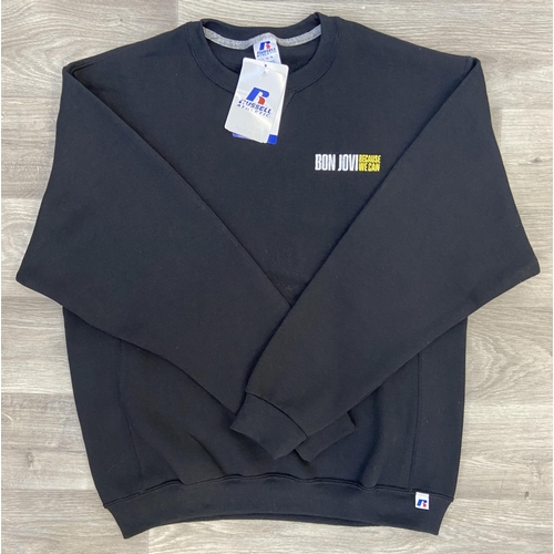 32 - Two items of staff workwear from Bon Jovi's Because We Can Tour in 2013: one Nike Dri-Fit blue polo ... 