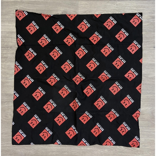 60 - Two items: A Bon Jovi Have A Nice Day boonie hat and bandana both feature the red smiley face graphi... 