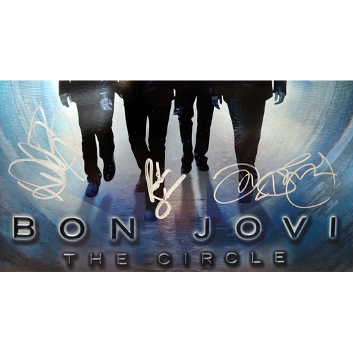 72 - A signed tour programme, Bon Jovi's 'The Circle Tour 2010-2011,' UK variant, features hand-signed au... 