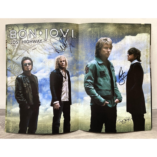 73 - A signed tour programme, Bon Jovi's 'Lost Highway Tour 2007-2008,' features hand-signed autographs f... 