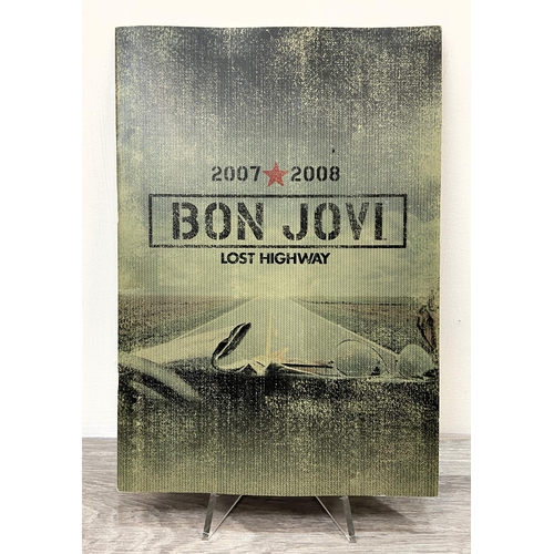 73 - A signed tour programme, Bon Jovi's 'Lost Highway Tour 2007-2008,' features hand-signed autographs f... 