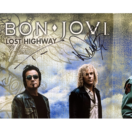 73 - A signed tour programme, Bon Jovi's 'Lost Highway Tour 2007-2008,' features hand-signed autographs f... 