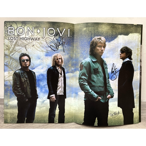 74 - A signed tour programme, Bon Jovi's 'Lost Highway Tour 2007-2008,' features hand-signed autographs f... 