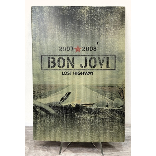 74 - A signed tour programme, Bon Jovi's 'Lost Highway Tour 2007-2008,' features hand-signed autographs f... 