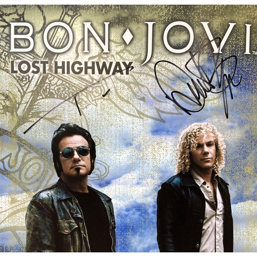 74 - A signed tour programme, Bon Jovi's 'Lost Highway Tour 2007-2008,' features hand-signed autographs f... 