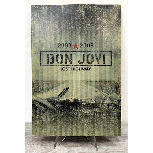 76 - A signed tour programme, Bon Jovi's 'Lost Highway Tour 2007-2008,' features hand-signed autographs f... 