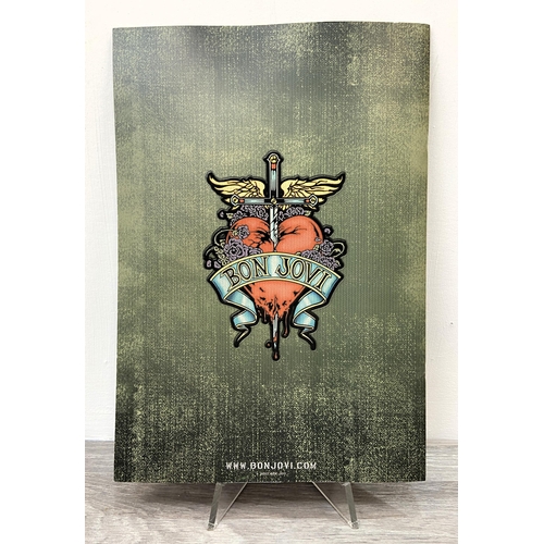 76 - A signed tour programme, Bon Jovi's 'Lost Highway Tour 2007-2008,' features hand-signed autographs f... 