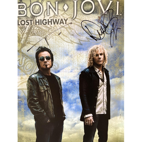 76 - A signed tour programme, Bon Jovi's 'Lost Highway Tour 2007-2008,' features hand-signed autographs f... 