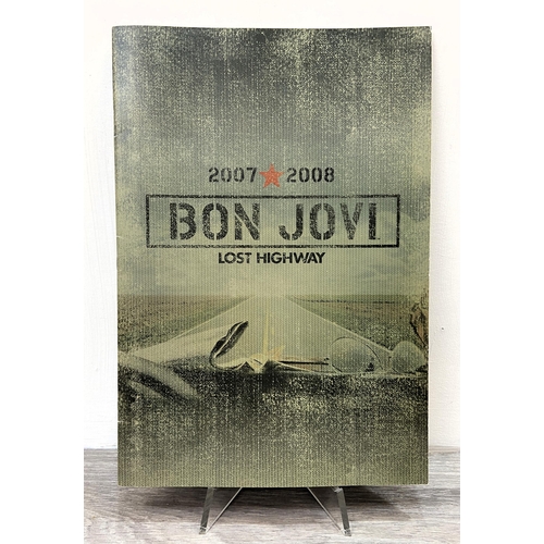 77 - A signed tour programme, Bon Jovi's 'Lost Highway Tour 2007-2008' (textured cover variant), features... 