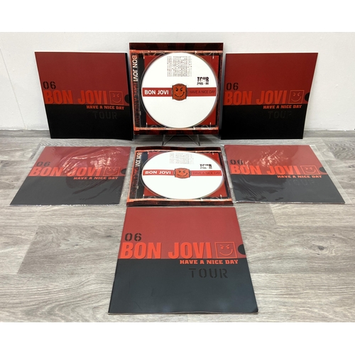 78 - Seven tour programmes for Bon Jovi's 'Have A Nice Day Tour 2005-2006,' two variants