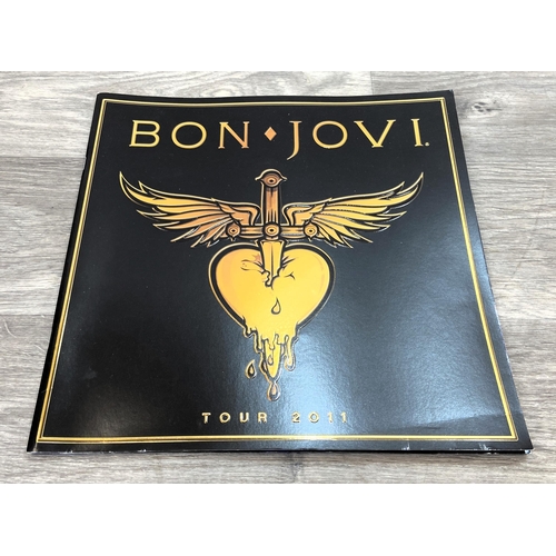 79 - Nine tour programmes for Bon Jovi's '2011 Live Tour' (Greatest Hits), two variants, four European an... 