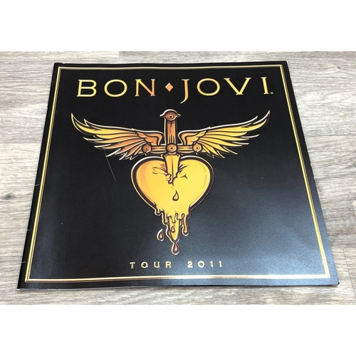 79 - Nine tour programmes for Bon Jovi's '2011 Live Tour' (Greatest Hits), two variants, four European an... 