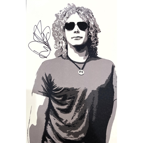 80 - A set of four limited edition autographed Bon Jovi lithographs featuring band members Jon Bon Jovi, ... 