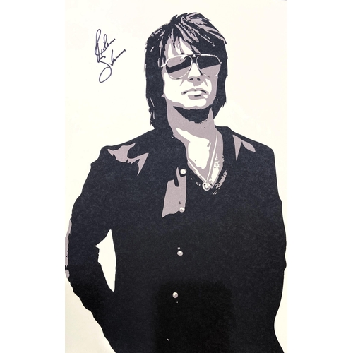 80 - A set of four limited edition autographed Bon Jovi lithographs featuring band members Jon Bon Jovi, ... 
