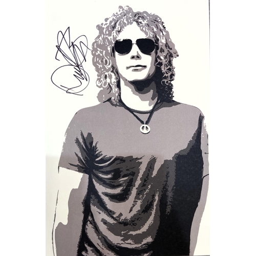 82 - A set of four limited edition autographed Bon Jovi lithographs featuring band members Jon Bon Jovi, ... 
