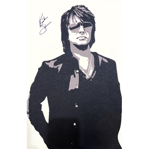 82 - A set of four limited edition autographed Bon Jovi lithographs featuring band members Jon Bon Jovi, ... 