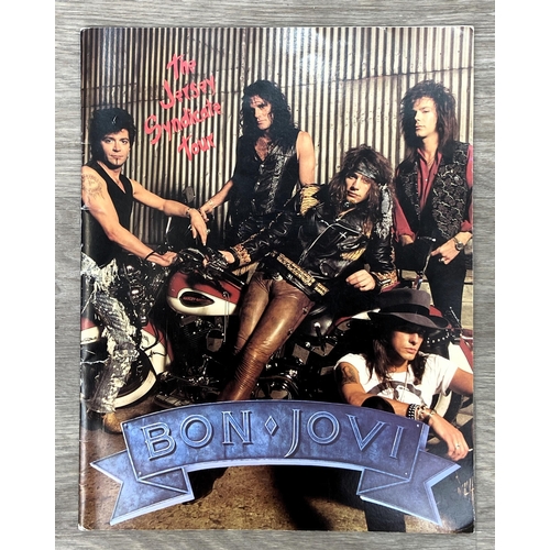 83 - Three items from Bon Jovi's 'Jersey Syndicate Tour': one ticket stub for Wembley Arena, London, Wedn... 