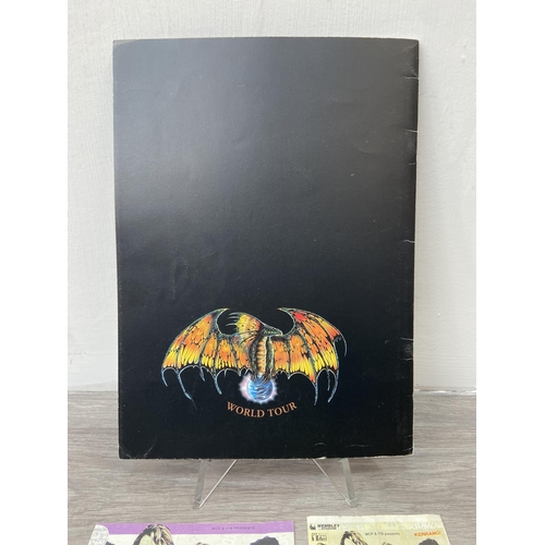 84 - Four items from Bon Jovi's 'These Days Tour': one 1995 UK tour programme featuring 24 pages of conce... 