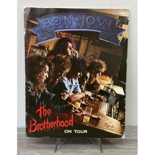 86 - An official Bon Jovi 'The Brotherhood On Tour' 1989 US tour programme - these were sold during the 