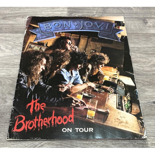 86 - An official Bon Jovi 'The Brotherhood On Tour' 1989 US tour programme - these were sold during the 