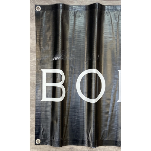 9 - Two double-sided vinyl promotional banners, possibly used during Bon Jovi's 'The Circle Tour,' one b... 