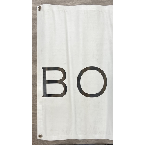 9 - Two double-sided vinyl promotional banners, possibly used during Bon Jovi's 'The Circle Tour,' one b... 