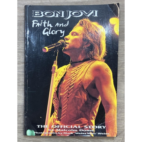 94 - Four books and one comic to include Rock 'N' Roll Comics #3 'Bon Jovi,' published by Revolutionary C... 