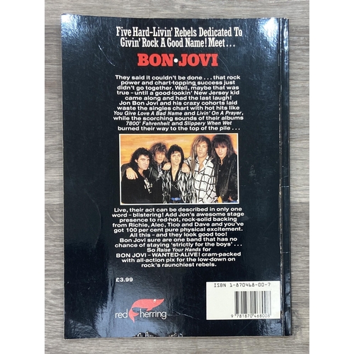 94 - Four books and one comic to include Rock 'N' Roll Comics #3 'Bon Jovi,' published by Revolutionary C... 