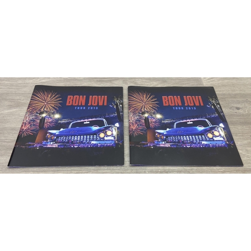 97 - Seven items of memorabilia from the Bon Jovi 2013 Because We Can Tour, to include three VIP lanyards... 