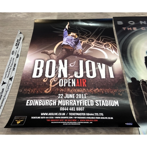 98 - Thirteen items of memorabilia from Bon Jovi's The Circle Tour 2010-2011, to include a limited editio... 