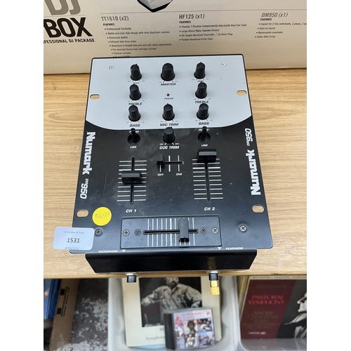 A boxed Numark DJ-in-a-Box Professional DJ Package comprising pair of ...