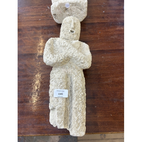 An Iniet East Britain Papua New Guinea carved limestone figure - approx ...
