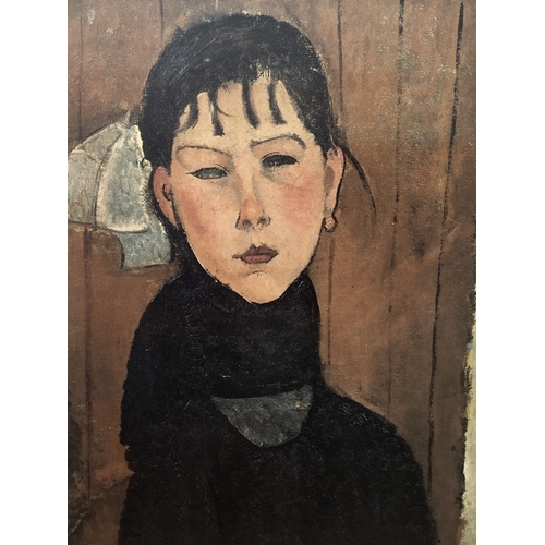 282 - A framed Amedeo Modigliani 'Marie, Daughter of the People' print - approx. 74cm high x 62cm wide