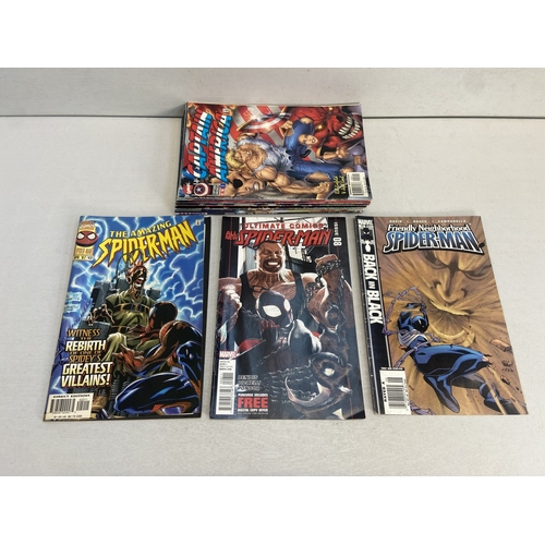 629 - Twenty five comics to include Superman, The Amazing Spider-Man, Batman, Avengers, Hulk, X-Men, Wolve... 