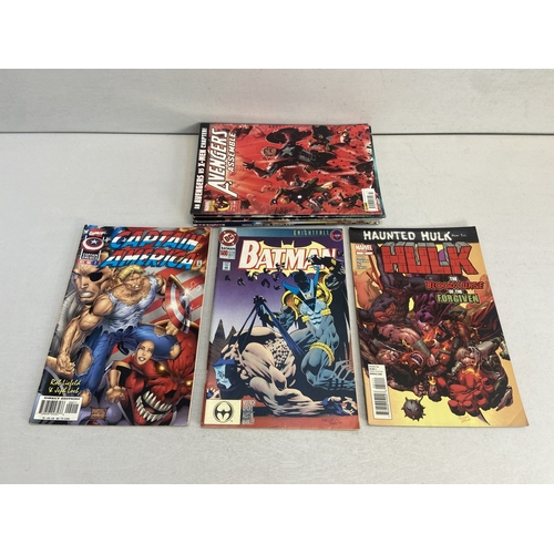 629 - Twenty five comics to include Superman, The Amazing Spider-Man, Batman, Avengers, Hulk, X-Men, Wolve... 