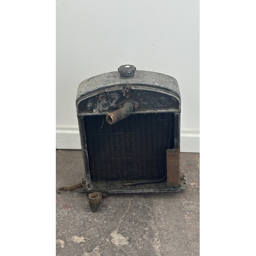 An early/mid 20th century Barford tractor radiator - approx. 68cm high ...