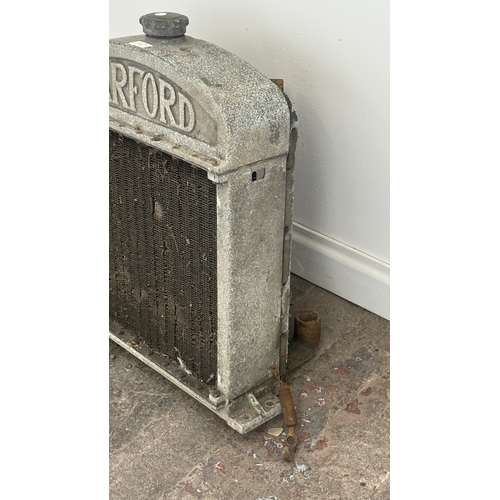 An early/mid 20th century Barford tractor radiator - approx. 68cm high ...