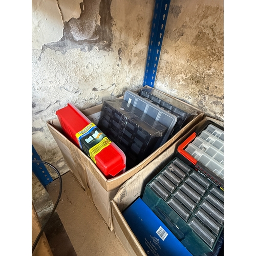 A large collection of storage drawers, organisers and storage bins to ...
