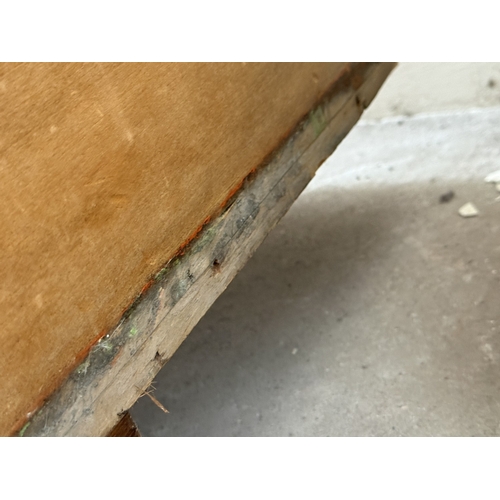 137 - A Victorian pine blanket box - approx. 57cm high x 97cm wide x 52cm deep