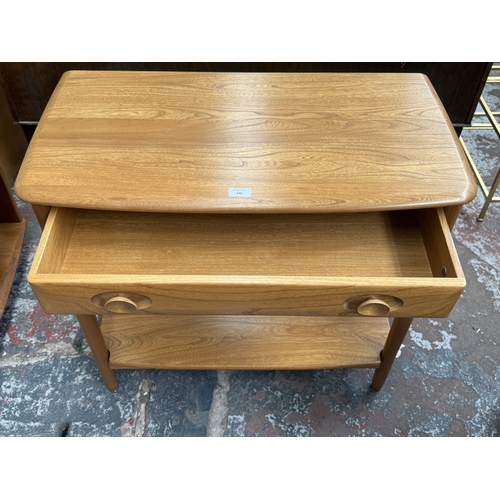 146 - An Ercol Windsor blonde elm and ash console table - approx. 72cm high x 79cm wide x 41cm deep