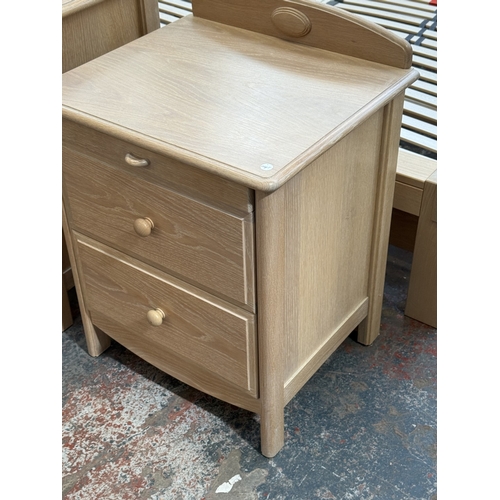 170 - Two pieces of 1990s Stag Summer Oak limed oak furniture, one chest of drawers - approx. 82cm high x ... 