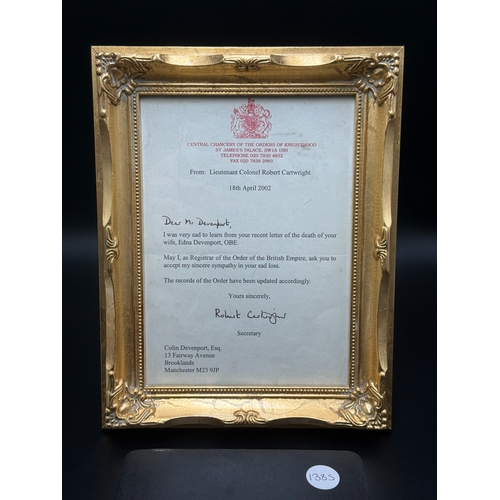 A boxed Royal Mint Officer of the Order of the British Empire (OBE ...